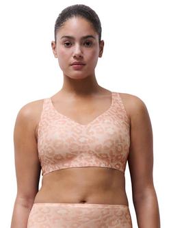 Chantelle Soft Stretch Power Non-Wired Support Bra, Leo Blush