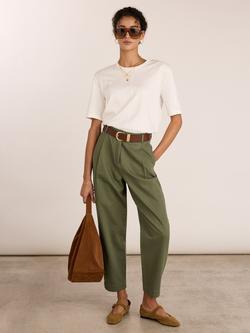 Baukjen Paola Barrel Leg Chinos, Khaki, Khaki
