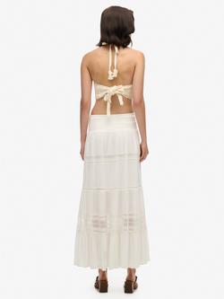 Superdry Ibiza Maxi Skirt, Off White - view 2, Off White