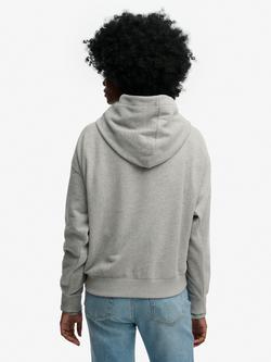 Superdry Athletic Essentials Relaxed Hoodie, Grey Marl - view 2, Grey Marl