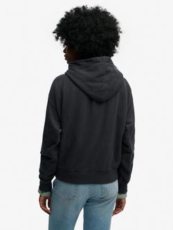 Superdry Athletic Essentials Relaxed Hoodie, Eclipse Navy - view 2, Eclipse Navy