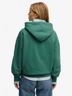 Superdry Luxe Casual Relaxed Hoodie, Pine Green - view 2, Pine Green