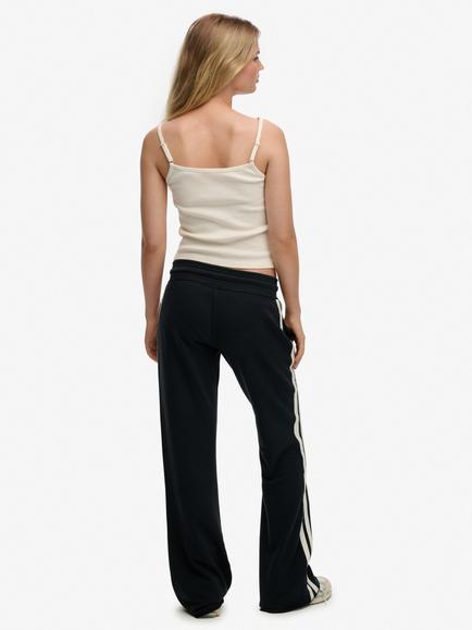 Superdry Athletic Essentials Stripe Flare Joggers - view 2, Eclipse Navy