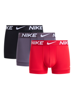 Nike Logo Waistband Trunks, Pack of 3, Multi, Multi