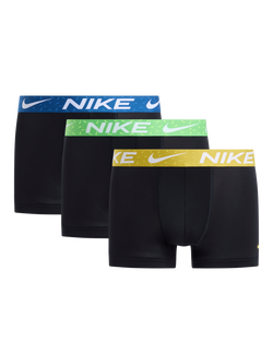 Nike Logo Waistband Trunks, Pack of 3, Multi, Multi