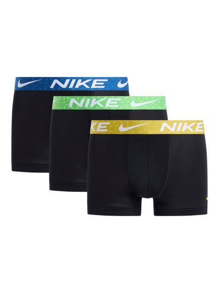 Nike Logo Waistband Trunks, Pack of 3, Multi, Multi