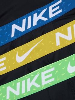 Nike Logo Waistband Trunks, Pack of 3, Multi - view 2, Multi
