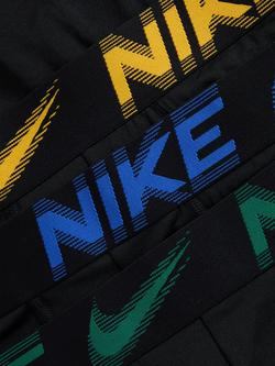 Nike Logo Waistband Hip Briefs, Pack of 3, Black - view 2, Black