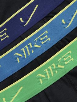 Nike Essential Stretch Cotton Boxers, Pack of 3, Black - view 2, Black