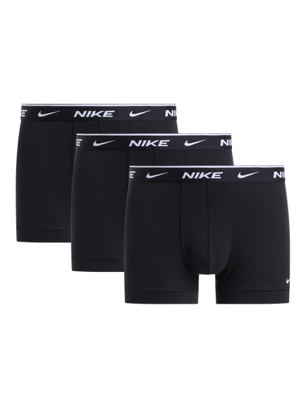 Nike Essential Stretch Cotton Trunks, Pack of 3, Black
