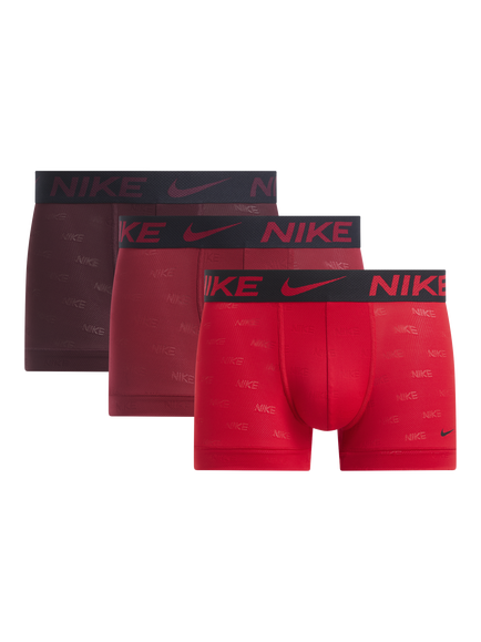 Nike Logo Waistband Boxer Briefs, Pack of 3, Red/Multi, Red/Multi