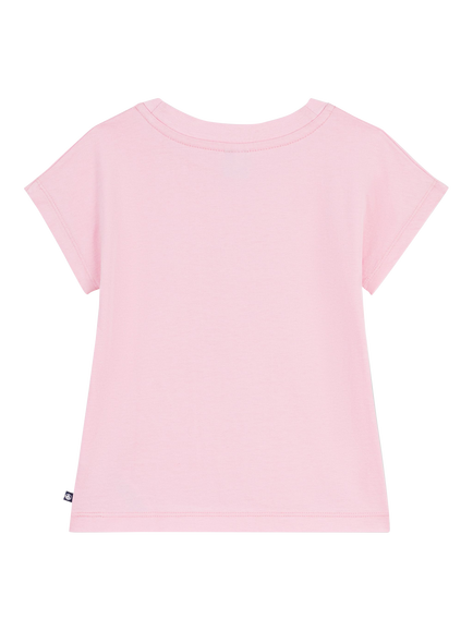 Petit Bateau Kids' Print T-Shirt, Pink - view 2, Pink