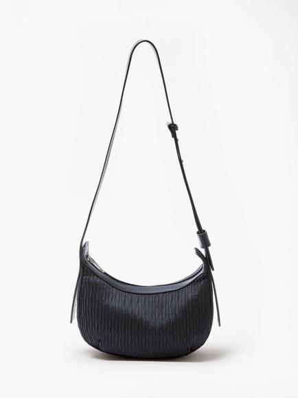 French Connection Plisse Crossbody Bag, Navy, Navy