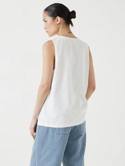 HUSH Carla Relaxed Fit Vest Top - view 2, White