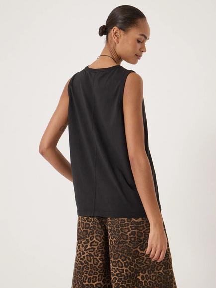 HUSH Carla Relaxed Fit Vest Top - view 2, Black