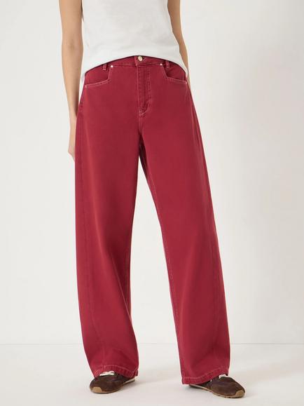 HUSH Saskia Straight Jeans, Ruby Red, Ruby Red