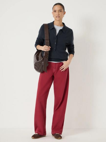 HUSH Saskia Straight Jeans, Ruby Red - view 2, Ruby Red