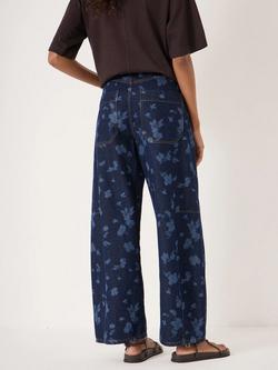 HUSH Bree Floral Horseshoe Jeans, Laser Blue - view 2, Laser Blue