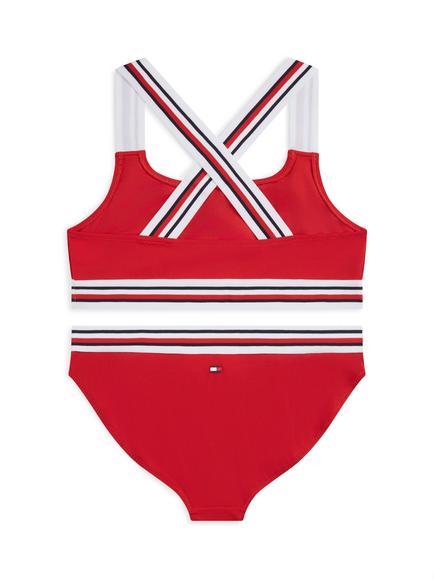 Tommy Hilfiger Kids' Bralette Bikini Set - view 2, Red