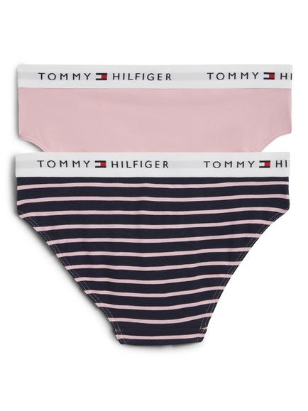 Tommy Hilfiger Kids' Bikini Briefs, Pack of 2, Multi - view 2, Multi