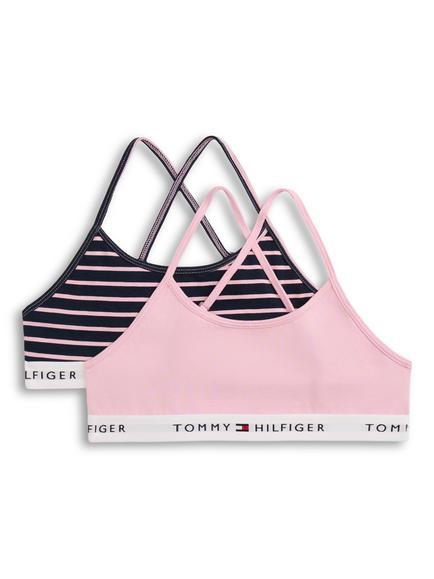 Tommy Hilfiger Kids' Strappy Bralette, Pack of 2, Multi, Multi