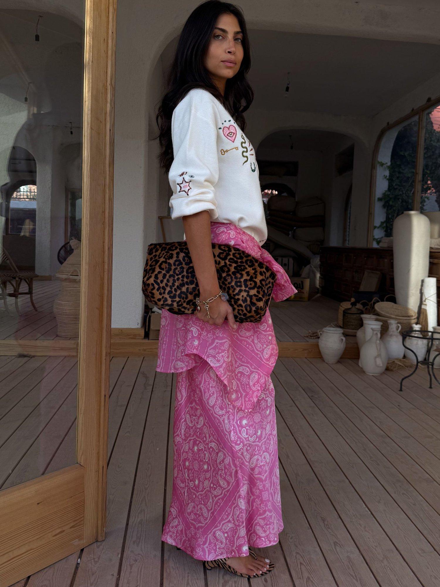 Never Fully Dressed Dorris Paisley Maxi Skirt containing LENZING
