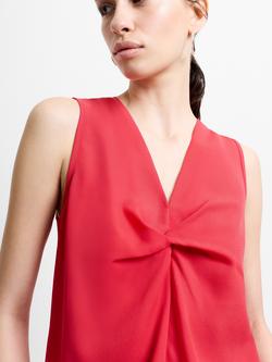 French Connection Mila Twist Front Top, Watermelon Red - view 2, Watermelon Red
