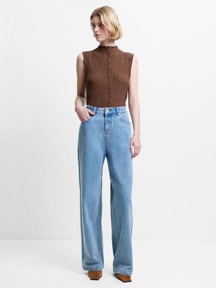 French Connection Dallas Boyfriend Wide Leg Jeans, Vintage Wash, Vintage Wash