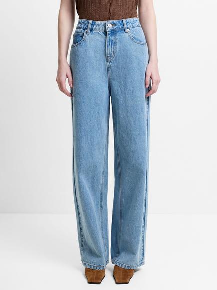 French Connection Dallas Boyfriend Wide Leg Jeans, Vintage Wash - view 2, Vintage Wash