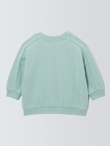 John Lewis Baby Best Buds Sweatshirt, Sage - view 2, Sage