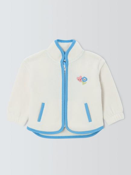 John Lewis Baby Flower Fleece, Natural, Natural