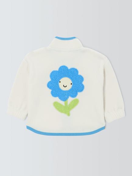 John Lewis Baby Flower Fleece, Natural - view 2, Natural