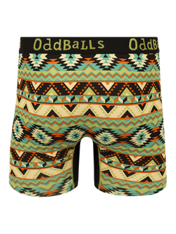 OddBalls Wild West Bamboo Boxer Shorts, Multi - view 2, Multi