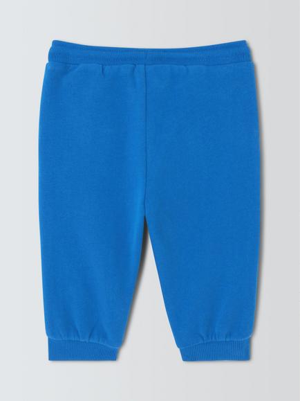 John Lewis Baby Nature Applique Joggers, Cobalt - view 2, Cobalt