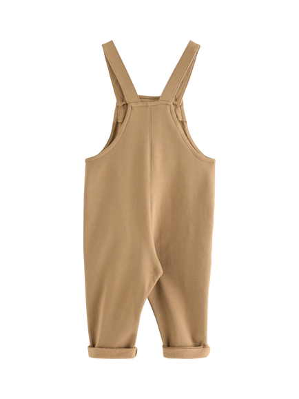 Lindex Baby Bear Jersey Dungaree, Beige - view 2, Beige