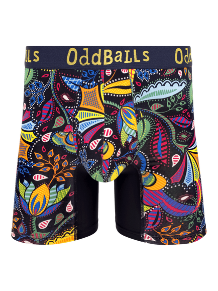 OddBalls Magic Garden Bamboo Boxer Shorts, Multi, Multi