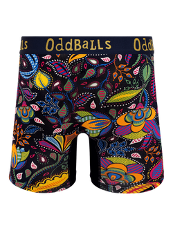 OddBalls Magic Garden Bamboo Boxer Shorts, Multi - view 2, Multi