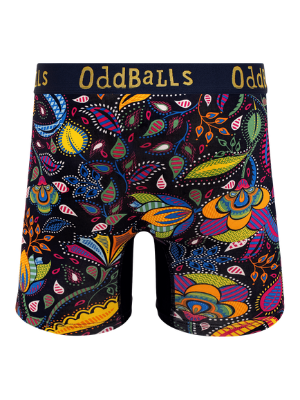 OddBalls Magic Garden Bamboo Boxer Shorts, Multi - view 2, Multi