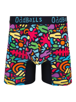 OddBalls Jurassic Bamboo Boxer Shorts, Multi, Multi