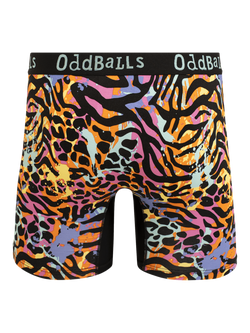 OddBalls Filthy Animal Bamboo Boxer Shorts, Multi - view 2, Multi