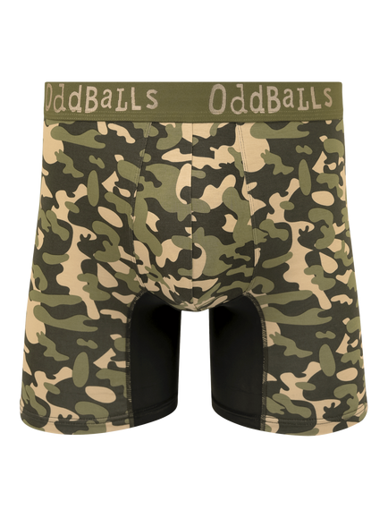 OddBalls Commando Bamboo Boxer Shorts, Multi, Multi