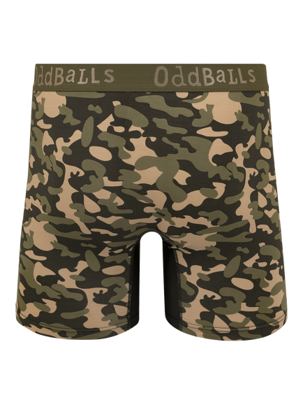OddBalls Commando Bamboo Boxer Shorts, Multi - view 2, Multi