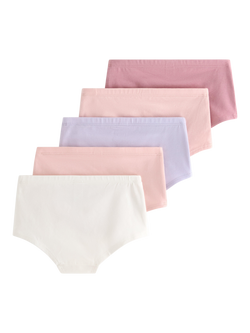 Lindex Kids' Hipster Pants, Pack of 5, Light Pink - view 2, Light Pink