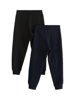 Lindex Kids' Joggers, Pack of 2, Navy/Black - view 2, Navy/Black