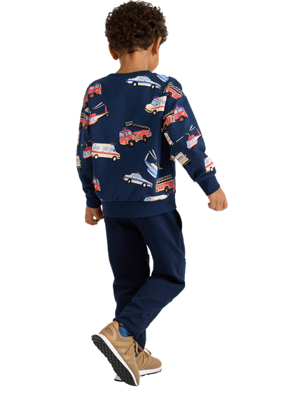 Lindex Kids' Joggers, Navy - view 2, Navy