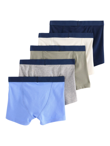 Lindex Kids' Boxer Shorts, Pack of 5, Light Blue - view 2, Light Blue