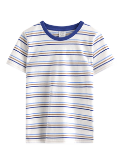 Lindex Kids' Stripe T-Shirt, Blue, Blue