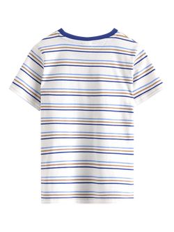 Lindex Kids' Stripe T-Shirt, Blue - view 2, Blue