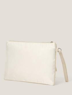 Monsoon Febe Floral Pouch Bag, Silver - view 2, Silver