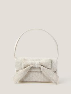 Monsoon Ayla Beaded Bow Bag, Ivory, Ivory